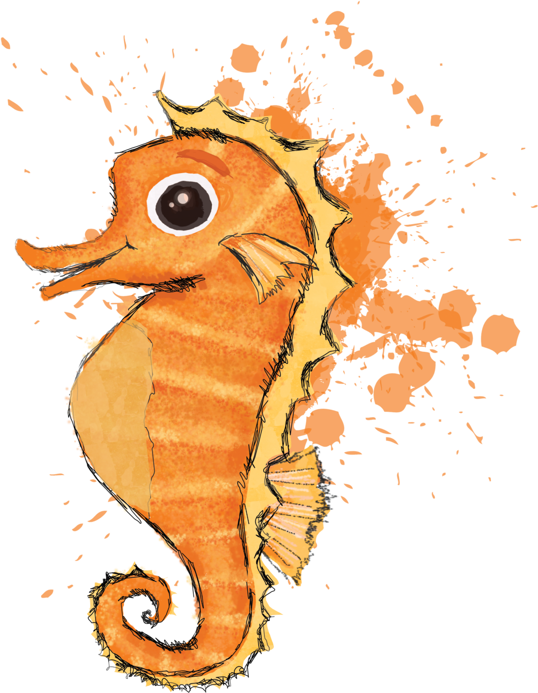Sami The Seahorse (2048x1448), Png Download