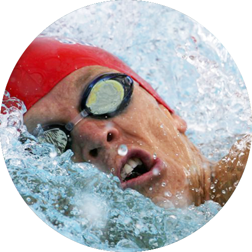 Olympic Partners - Freestyle Swimming (500x500), Png Download