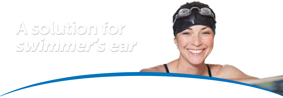 A Solution For Swimmer's Ear - Girl (1077x440), Png Download