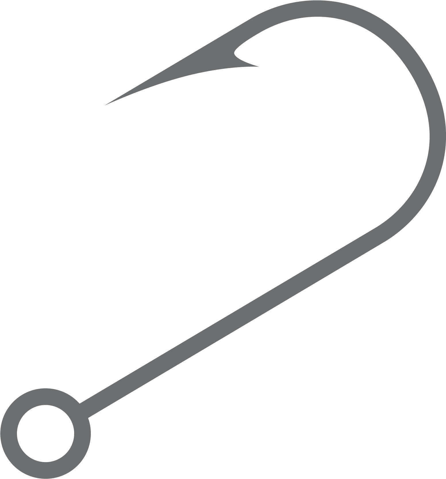 Fish Hook Fishing Angling - Fishing Hook Vector Png (1785x1741), Png Download