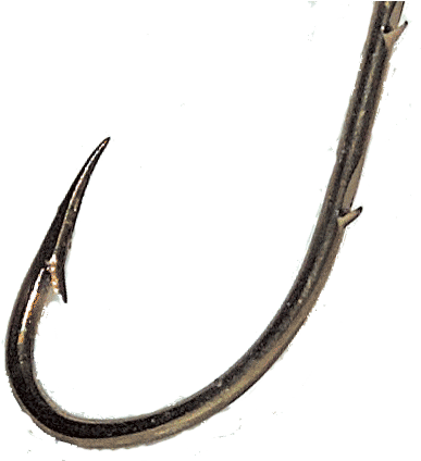 Bait Holder Fishing Hook - Transparent Fishing Hook (396x423), Png Download