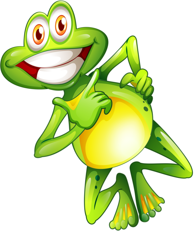 Png Clip Art And Snail Leap - Three Frog Cartoon (675x800), Png Download