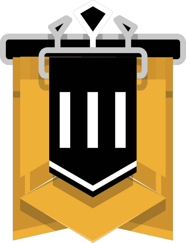 Download Manager - Rainbow Six Siege Gold 3 Rank PNG Image with No