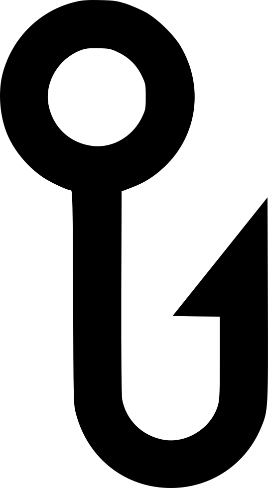 Fishing Hook - - Icon (538x980), Png Download