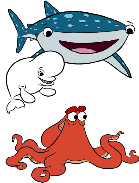 Hank Finding Dory Clip Art Png Jpg Library Download - Finding Dory Clip Art (450x605), Png Download