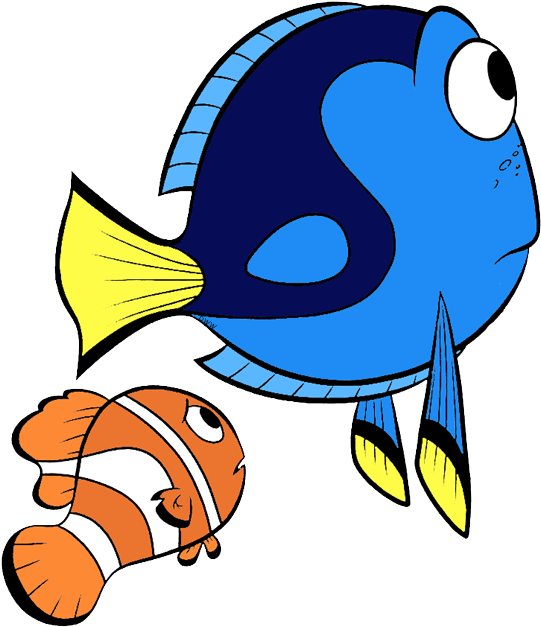 Finding Dory Clip Art - Dory Fish Illustration (550x633), Png Download