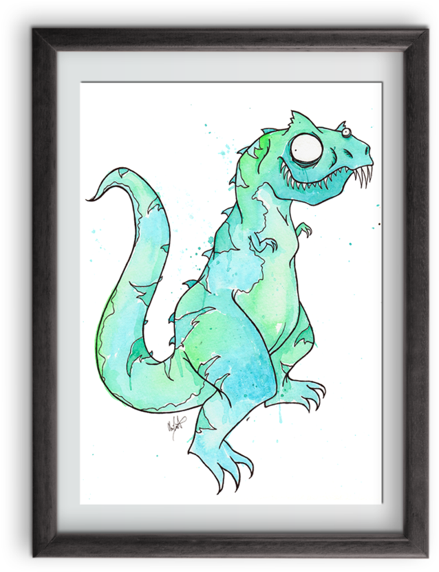 Nooch The Destroyer Art Print - Choonimal (1024x1024), Png Download