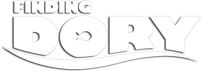Finding Dory, Movie Fan, Fan, - Finding Nemo Logo White (800x310), Png Download