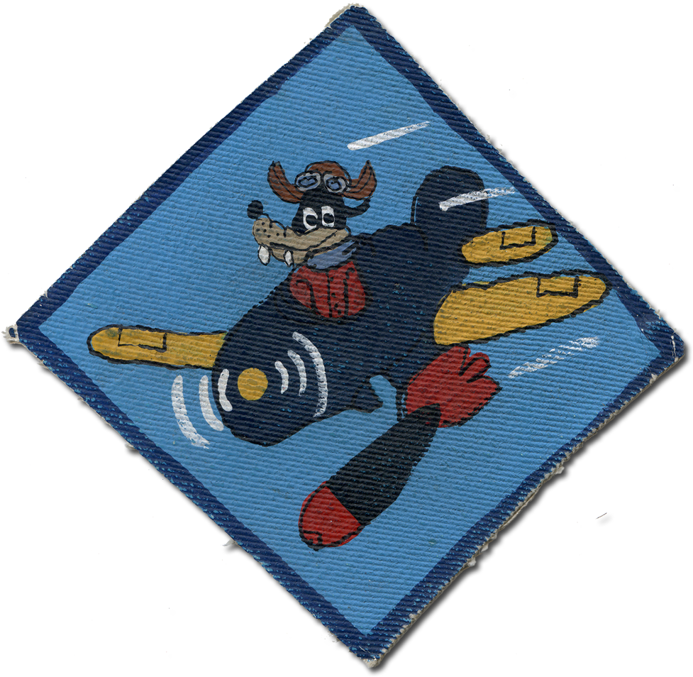 Another Example Of The Squadron Patches Produced By - Cartoon (1009x1004), Png Download