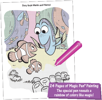 Magic Pen® Painting - Disney Pixar Finding Dory Color And Play Coloring Book (394x385), Png Download