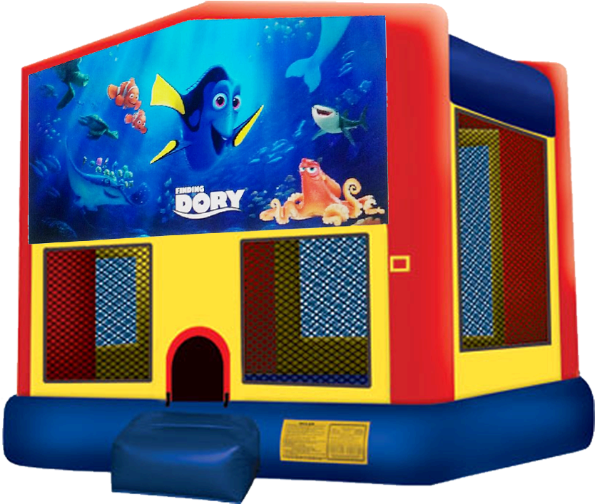 Finding Dory Bounce House Rentals In Austin Texas From - Pj Mask Bounce House (864x792), Png Download
