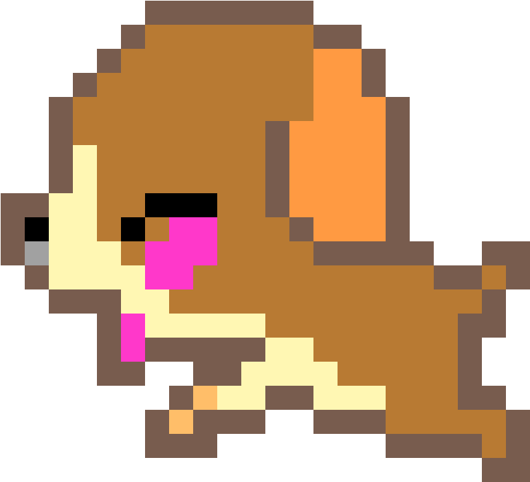 Cute Puppy - Pixeles De Animales Tiernos (1120x840), Png Download