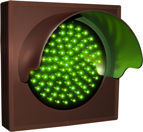 Single Green Indicator Dot With Hood And Flashing - Led Direct-view Indicator Dot, Single, With Hood, Amber (500x463), Png Download