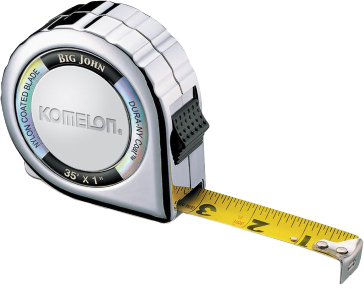 Komelon 535c Big John 35-foot Chrome Power Measuring (800x611), Png Download