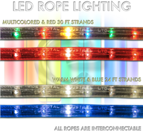 Rope Lights - Red - Blue (480x480), Png Download