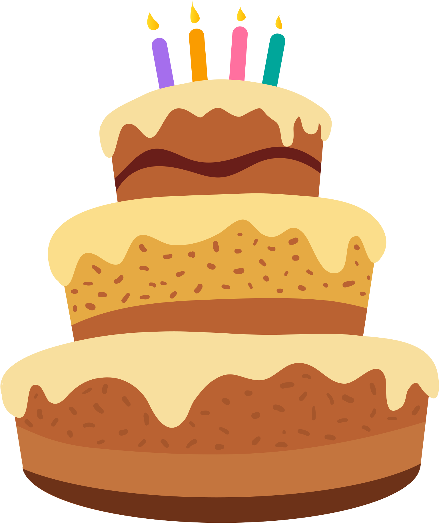 Download Cartoon Cake Png - Happy Birthday Cake Cartoon PNG Image with