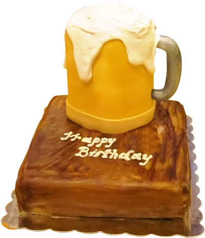 Happy Birthday, Ceetar - Beer Birthday Cake For Men (500x500), Png Download