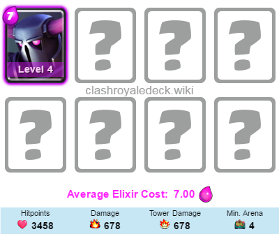 Best Clash Royale Decks With P - Mega Knight Royal Ghost Deck (400x335), Png Download