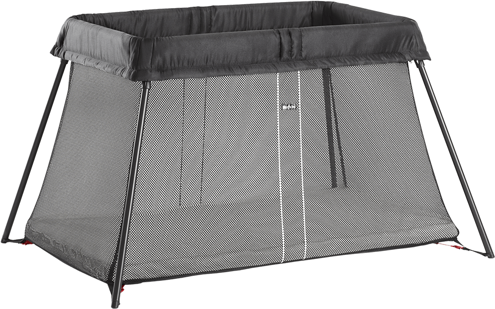 Travel Cot Light - Baby Bjorn Travel Cot Light - Black (1000x630), Png Download