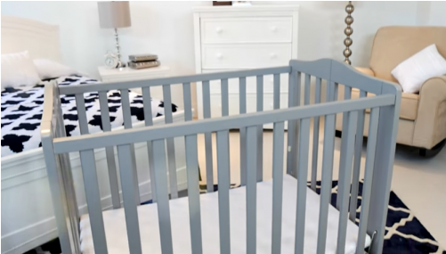 Delta Baby Furniture Delta Children Portable Mini Crib - Delta Bennington Mini Crib (500x500), Png Download