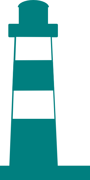 How To Set Use Green Lighthouse Clipart (300x597), Png Download