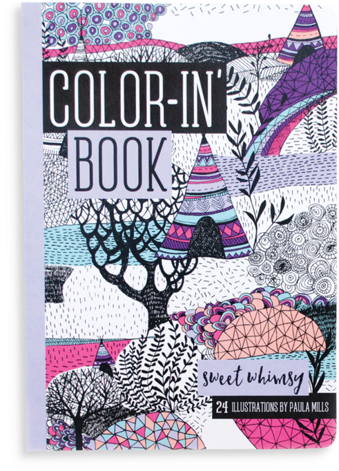 Sweet Whimsy Travel Size Color-in' Book - Whimsical Travel Size Color-in' Book [book] (800x800), Png Download