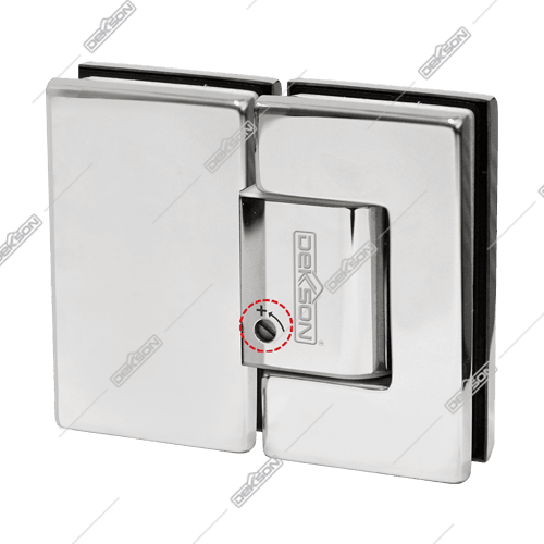 Shower Hinge Hydraulic Glass To Glass 180 Shh - Dekson (500x500), Png Download
