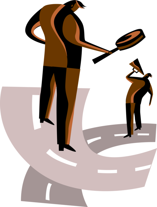 Entrepreneur Makes Bullhorn Announcement - Illustration (531x700), Png Download