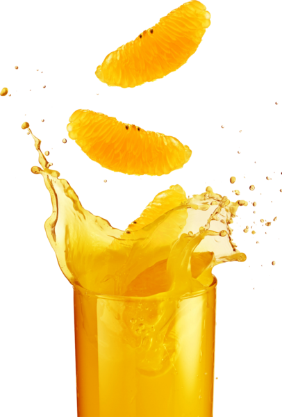 Orange Juice (406x600), Png Download