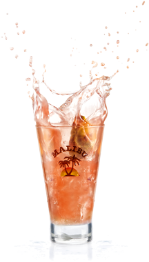 Malibu Sun Splash Drink Ingredients - Malibu Rum (280x440), Png Download