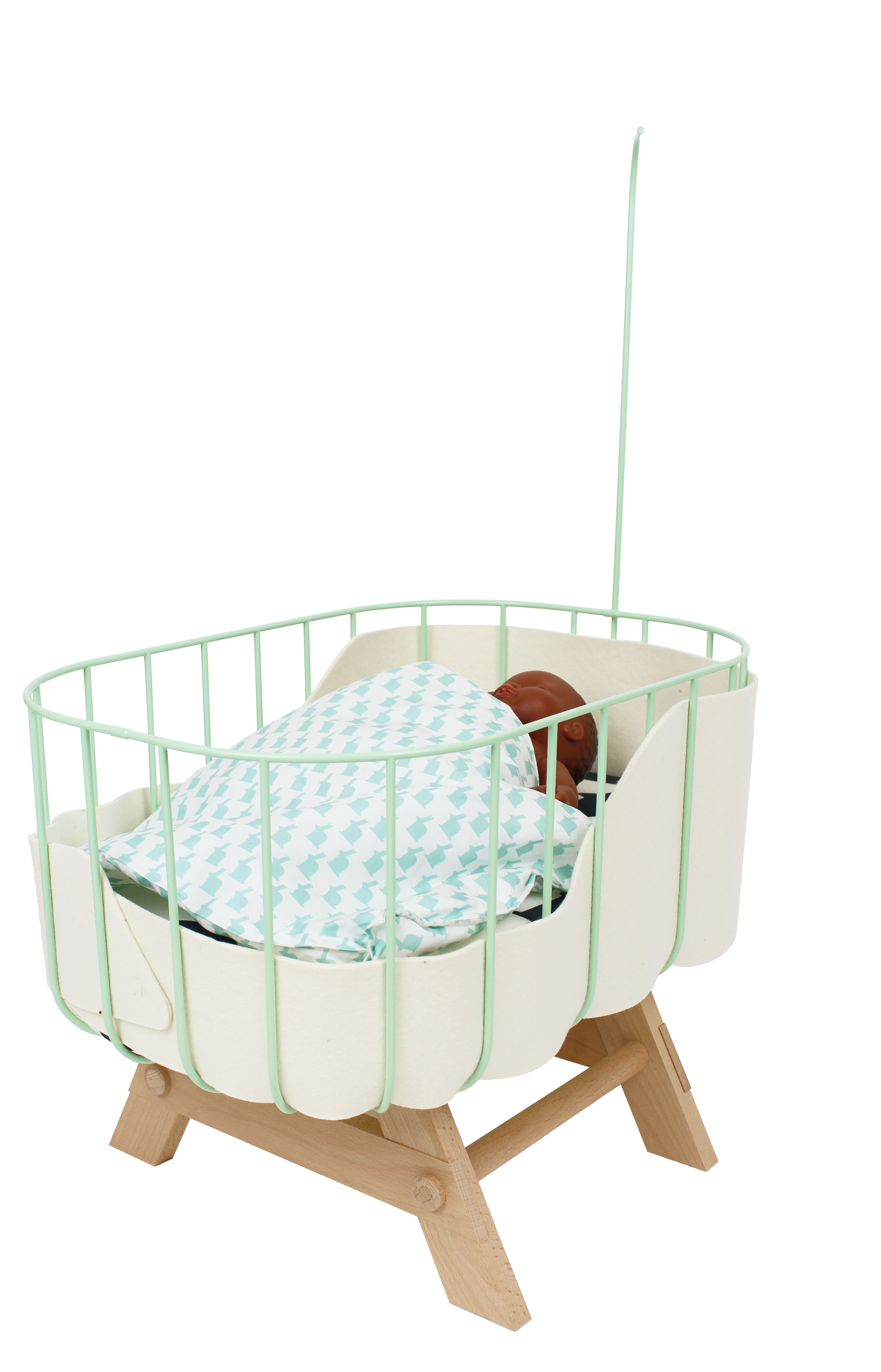 Doll Crib Mint - Infant Bed (3456x5184), Png Download