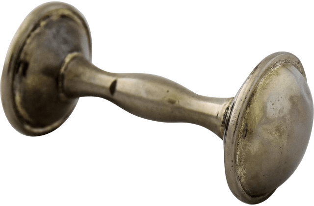 Antique Sterling Silver Dumbbell Baby Rattle 4 25 Inches - Antique (640x420), Png Download