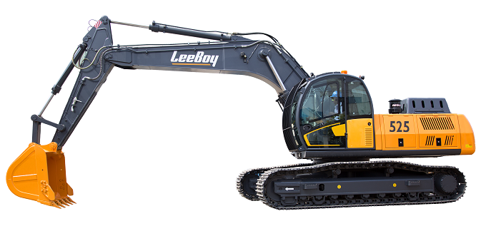 Crawler Excavator- 525e - Crawler Excavator (680x317), Png Download