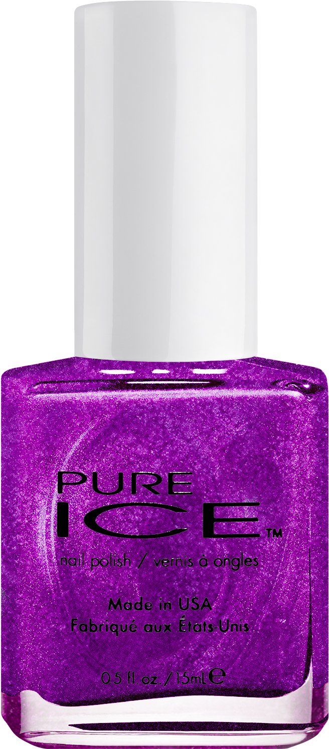 Pure Ice Nail Polish, 0.5 Fl Oz, Chrome On, Silver (665x1500), Png Download
