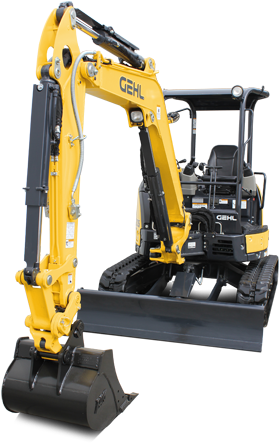 2 Compact Excavator - Gehl Z45 Gen 2 (336x450), Png Download
