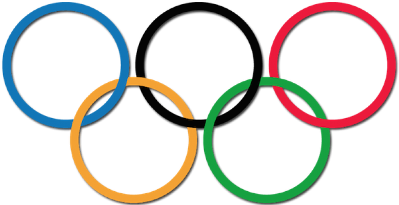 Olympics High Quality - Olympic Rings No Background (811x401), Png Download