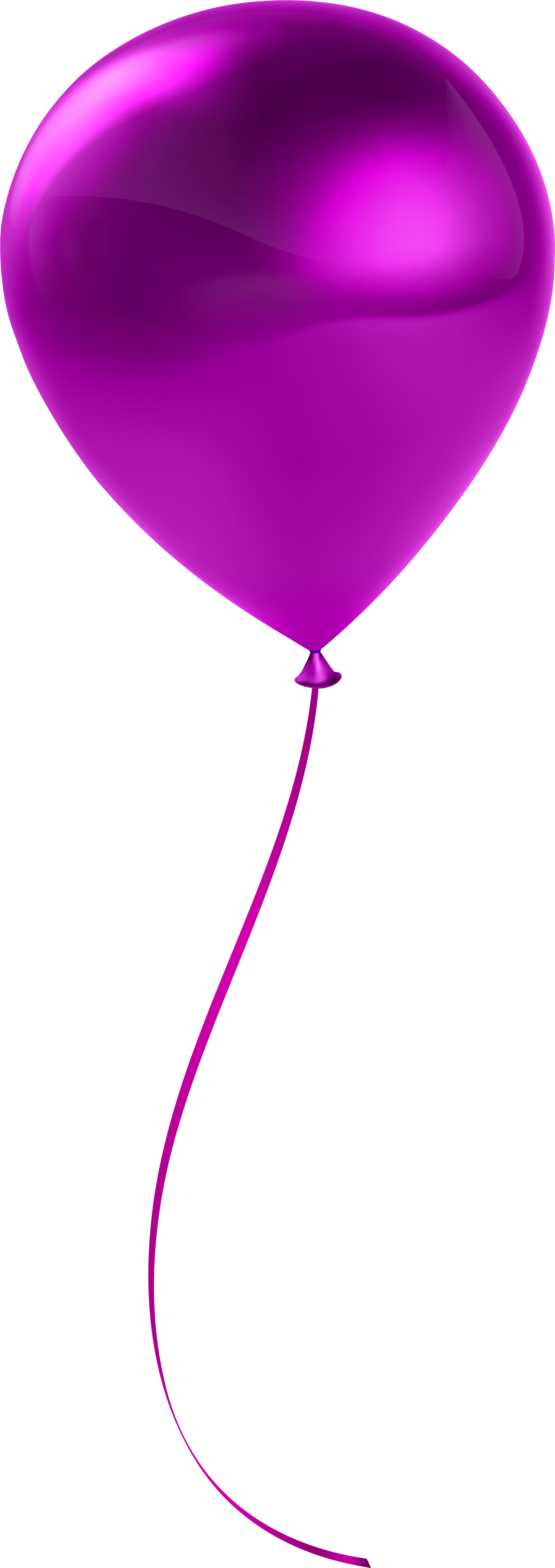Single Blue Balloon Clip Art Download - Single Balloon Png (2965x8000), Png Download