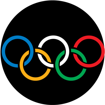 Olympic Rings Colour Full Colour Glass Gobo - Color (400x400), Png Download