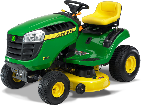 D110 Lawn Tractor - 2013 John Deere Lawn Mowers (642x462), Png Download