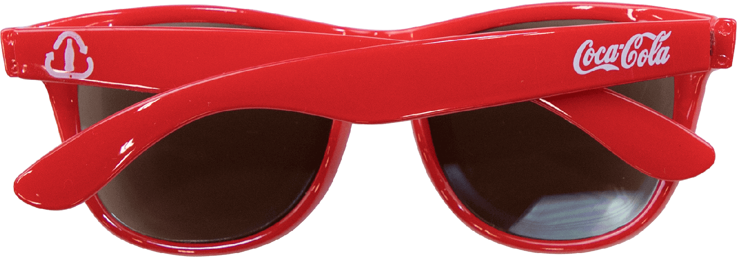 Coca-cola Recycled Bottle Script Sunglasses Red - Coca Cola Sunglasses (1800x1800), Png Download