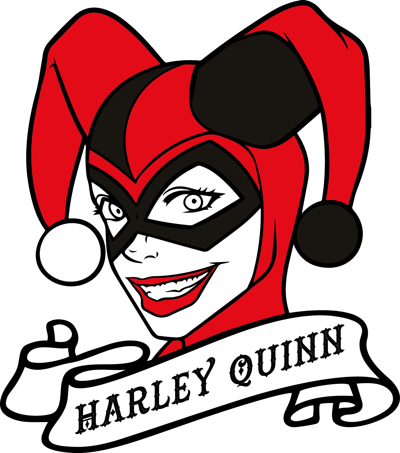 Harley Quinn Logotype By Robertojoel1307 On Deviant - Harley Quinn Logo Png (1024x1160), Png Download