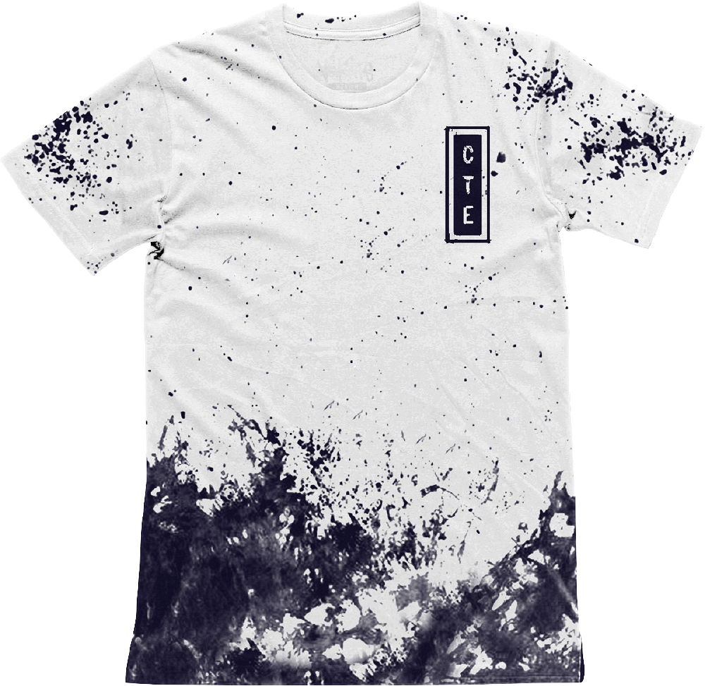 White Splatter Dye Flower Tee - Sick Of Me Beartooth (1000x973), Png Download