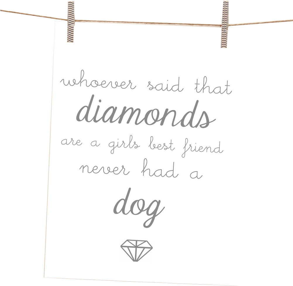 Dogs & Diamonds Giclee' Watercolor Print - Sweetums Wall Decals Serenity Prayer Wall Decal, Blue (1000x1000), Png Download