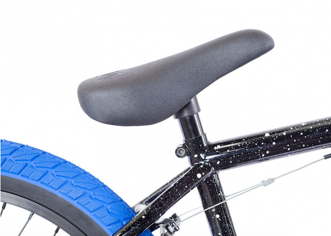 Black With Blue Splatter Bmx (650x650), Png Download