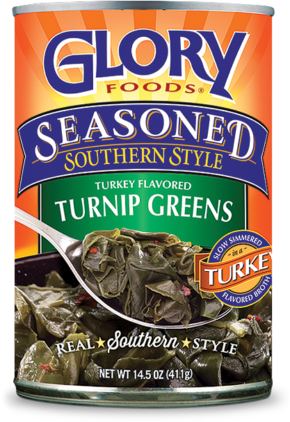 Seasoned Smoked Turkey Turnips Greens - Glory Foods Seasoned Southern Style Turkey Flavored (600x700), Png Download