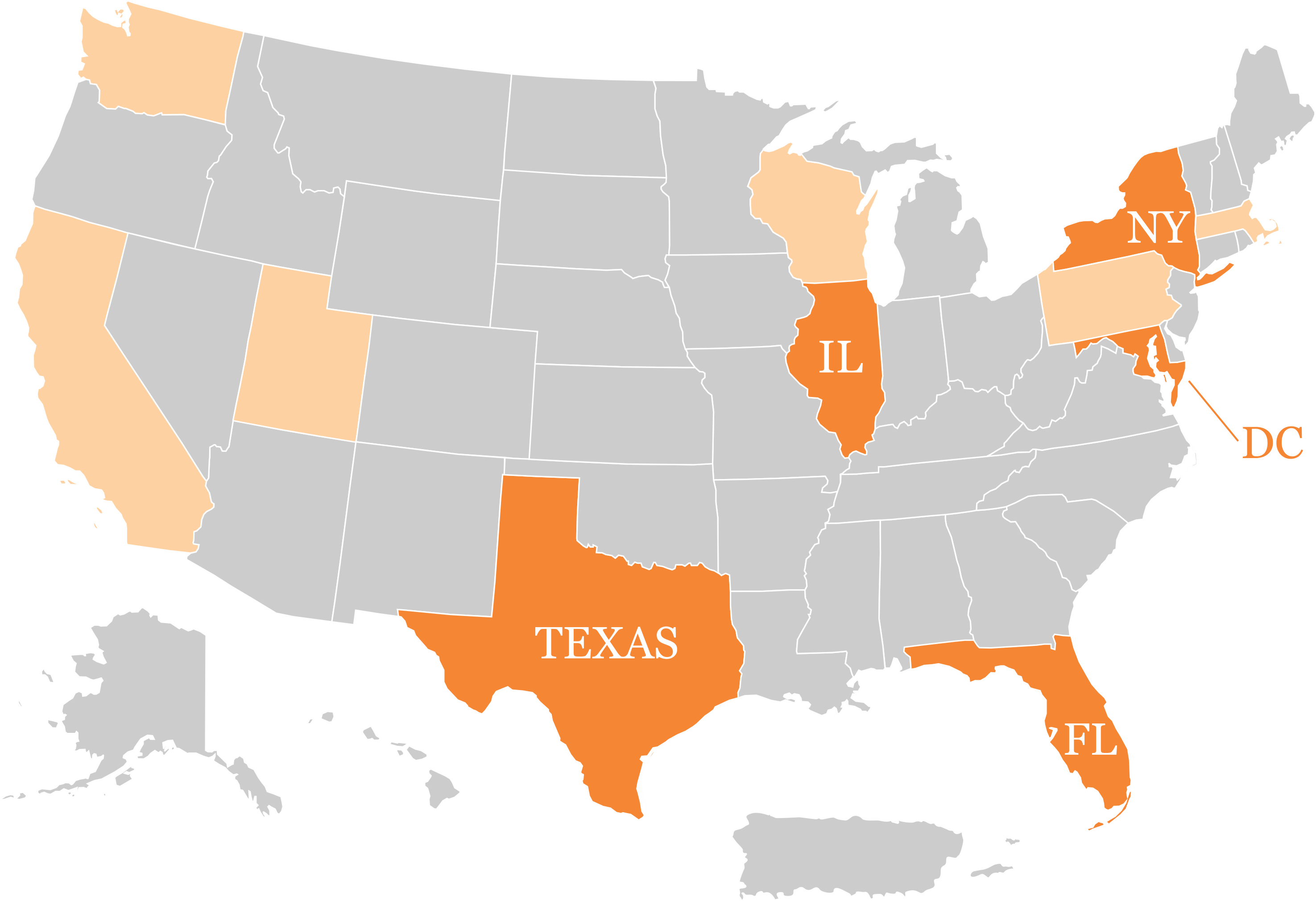 Slave Owning States Map (2950x2020), Png Download