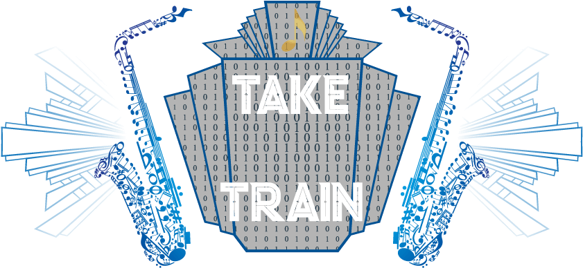 2017 Visual Studio Live - Art Print: Saxophone Of Musical Symbols, 48x36in. (840x404), Png Download
