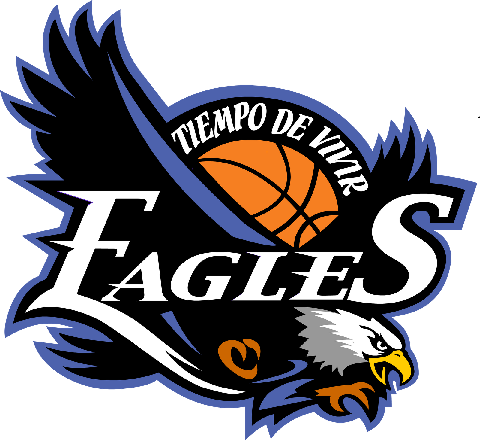 Golden Eagle Clipart Eagles Basketball - Eagle Basketball Logo Design (1600x1468), Png Download