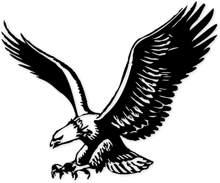 Ed White Middle School - Brandon Blackhawks (448x373), Png Download