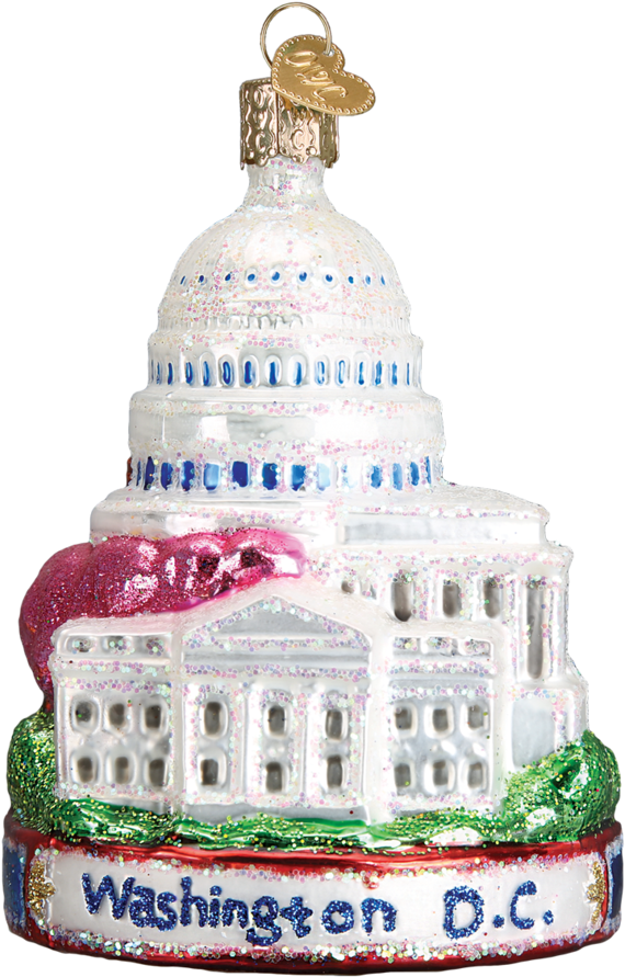 Old World Christmas Washington D.c. Ornament (950x950), Png Download